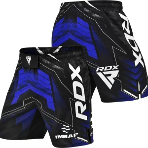 RDX Calções de luta e treinamento de MMA com certificação IMMAF da em azul