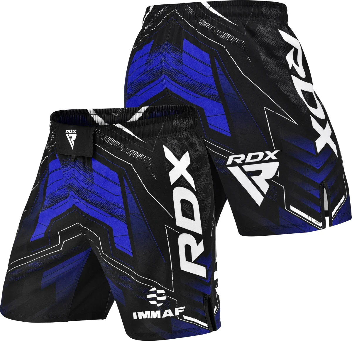 RDX Calções de luta e treinamento de MMA com certificação IMMAF da em azul - Image 5