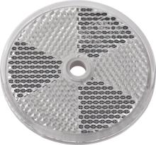 Refletor redondo branco com furo