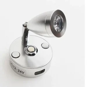 Projetor LED cromado de leitura c/Usb
