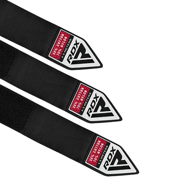 RDX RB Par de Fitas de Boxe Preto Poliéster Novo - Image 7