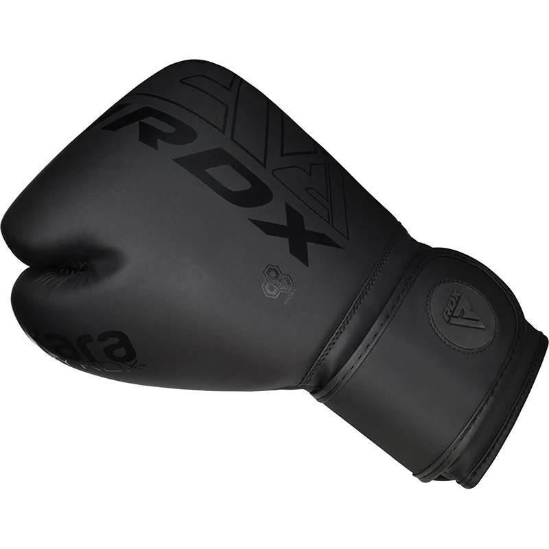 RDX F6 Kara Preto Luvas De Boxe - Image 7