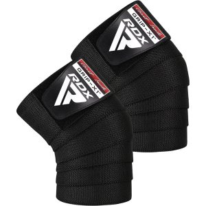 RDX K1FB Preto Envoltórios do Joelho Algodão IPL & USPA Aprovado