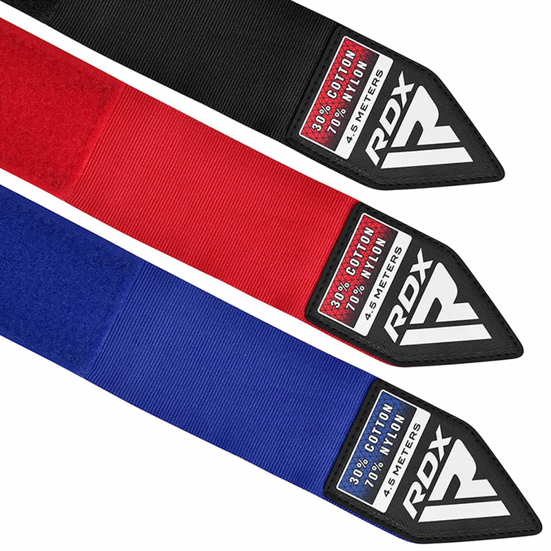 RDX RB Par de Fitas de Boxe Preto Poliéster Novo - Image 4