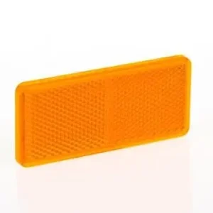 Refletor retangular amarelo autoadesivo 76×34