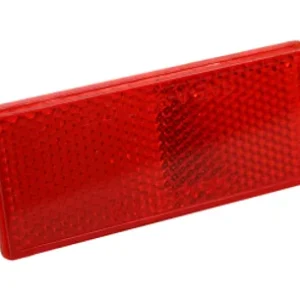 Refletor retangular vermelho autoadesivo 76×34