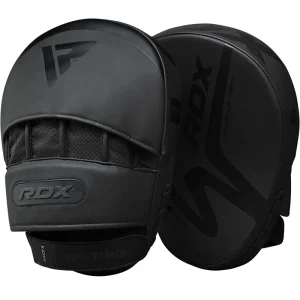 RDX J12 Criancas Almofadas de Boxe Preto Couro vegano